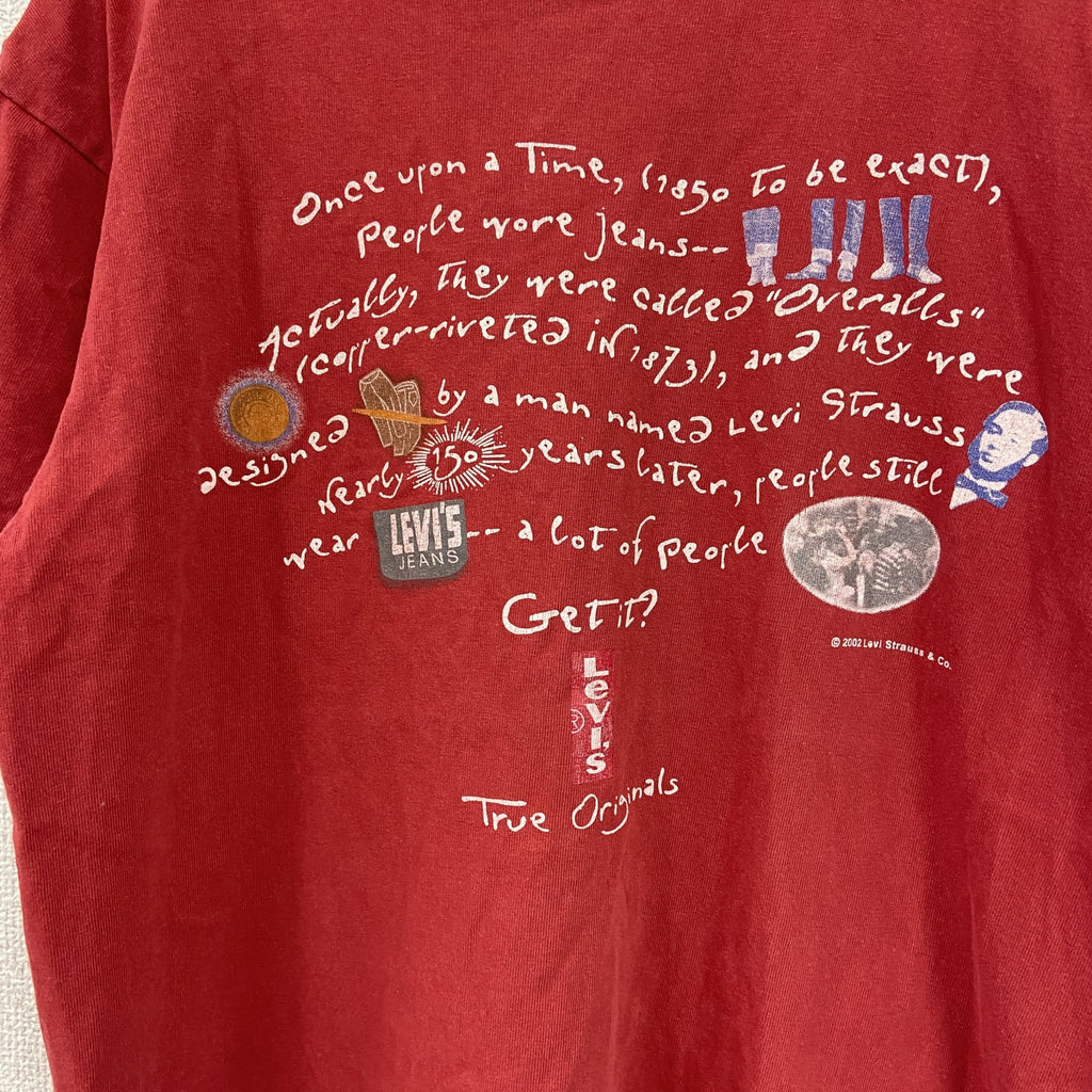 Levi's　リーバイス　半袖プリントTシャツ　赤　レッド　Lサイズ　