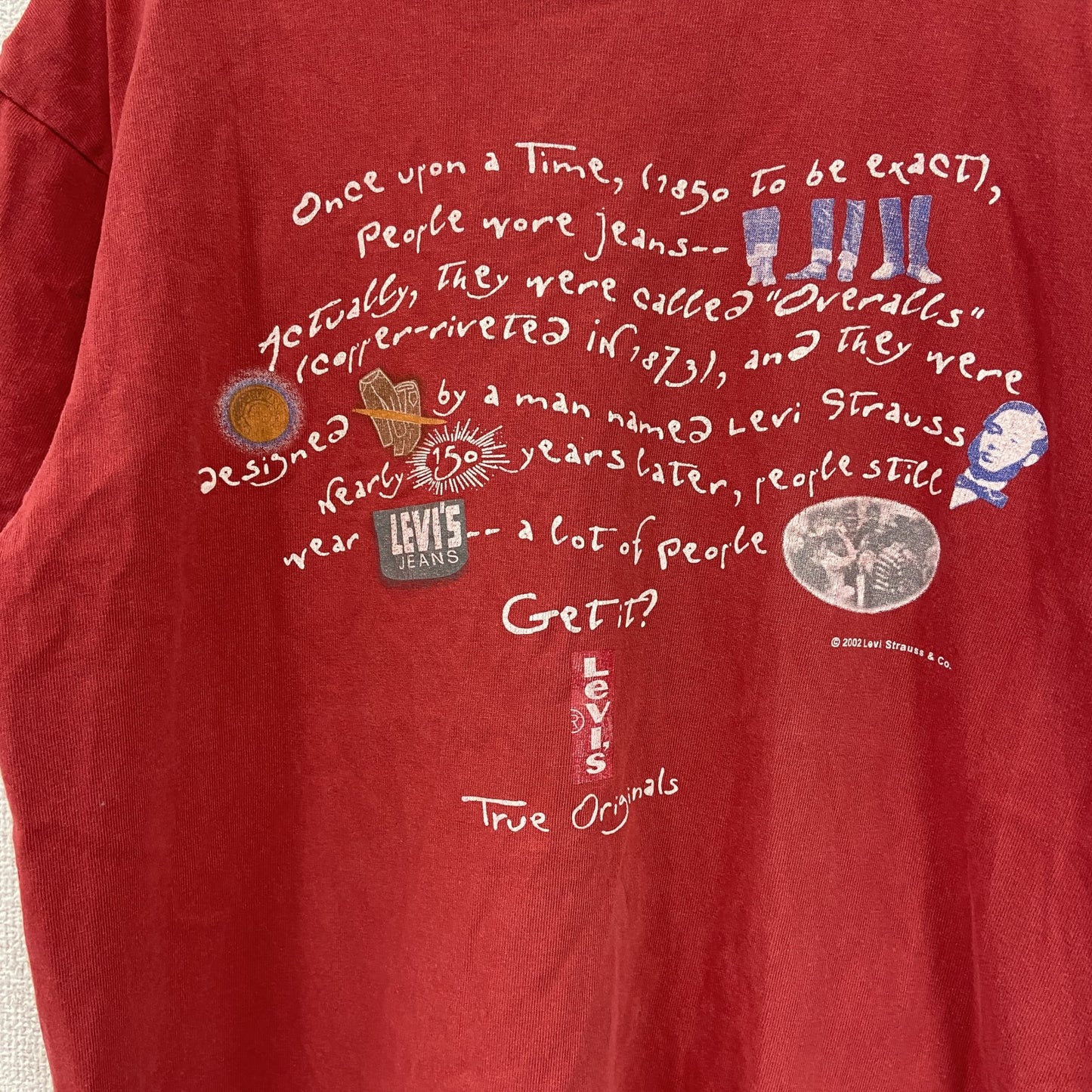 Levi's　リーバイス　半袖プリントTシャツ　赤　レッド　Lサイズ　