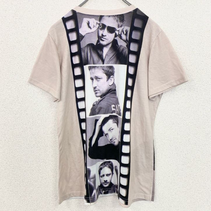 古着 used　半袖フォトプリントTシャツ　グラフィッククルーネックT　ヴィンテージ　レトロデザイン　Lサイズ