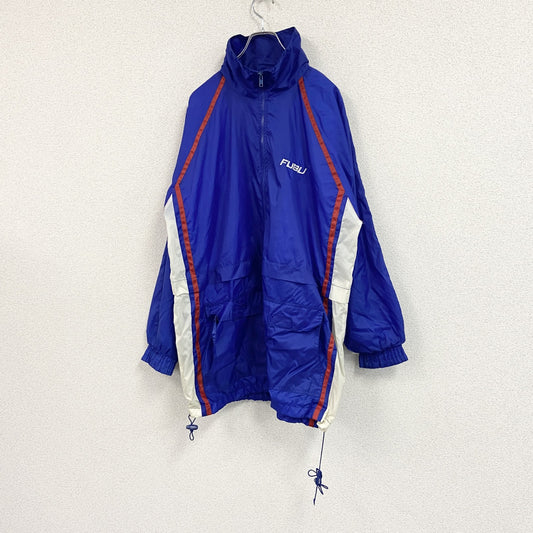 FUBU　フブ　フルジップジャケット　刺繍ロゴ　青　ブルー　2Xサイズ