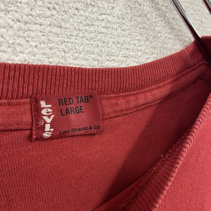 Levi's　リーバイス　半袖プリントTシャツ　赤　レッド　Lサイズ　