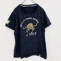 CYBER　半袖プリントキャラクターTシャツ　暗号学的ハッシュ関数　アーチプリント　両面プリント　黒　ブラック　Lサイズ