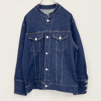PICHI　デニムジャケット　クルーネック　インディゴ　Fサイズ