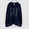 GAP　ギャップ　スウェット/トレーナー　デカロゴ　黒　ブラック　XLサイズ