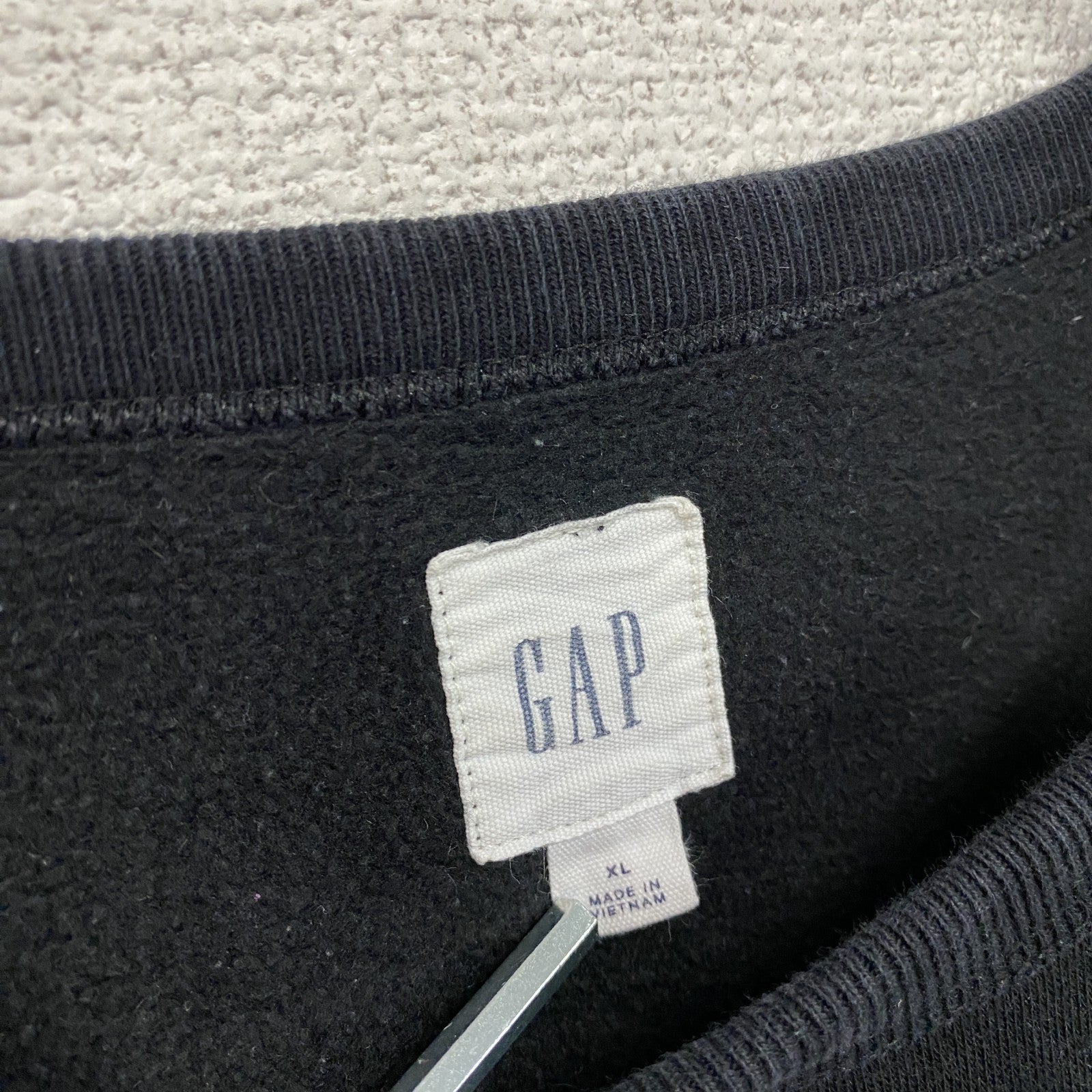 GAP　ギャップ　スウェット/トレーナー　デカロゴ　黒　ブラック　XLサイズ