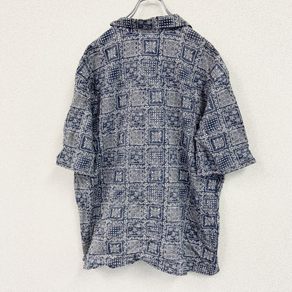 Reyn Spooner　UNIQLO　ユニクロ　半袖シャツ/柄シャツ　総柄　紺　ネイビー　XLサイズ