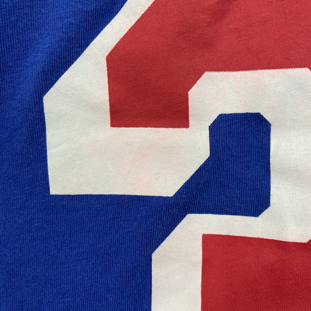 古着 used　adidas　アディダス　NHL　長袖プリントTシャツ　ニューヨークレンジャーズ　ホッケー　背番号　XLサイズ