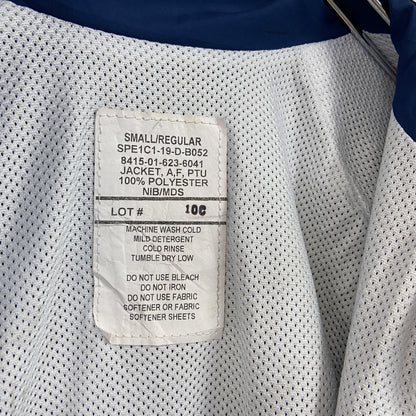 　U.S.AIR FORCE　PTU　トレーニングジャケット　ナイロンジャケット　米軍　紺　ネイビー　Sサイズ