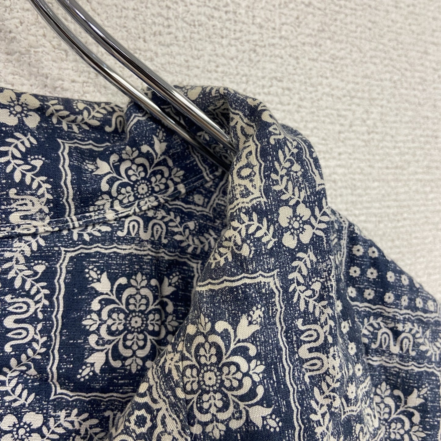 Reyn Spooner　UNIQLO　ユニクロ　半袖シャツ/柄シャツ　総柄　紺　ネイビー　XLサイズ