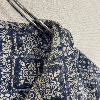 Reyn Spooner　UNIQLO　ユニクロ　半袖シャツ/柄シャツ　総柄　紺　ネイビー　XLサイズ