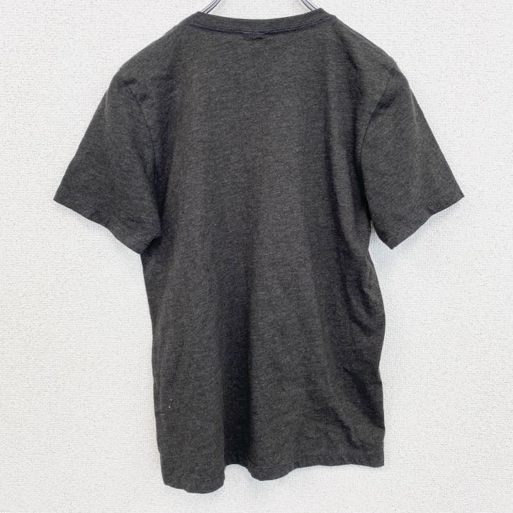 古着 used　半袖アニメプリントTシャツ　ナルト　キャラクター　チャコールグレー　クルーネック　レトロデザイン　Lサイズ