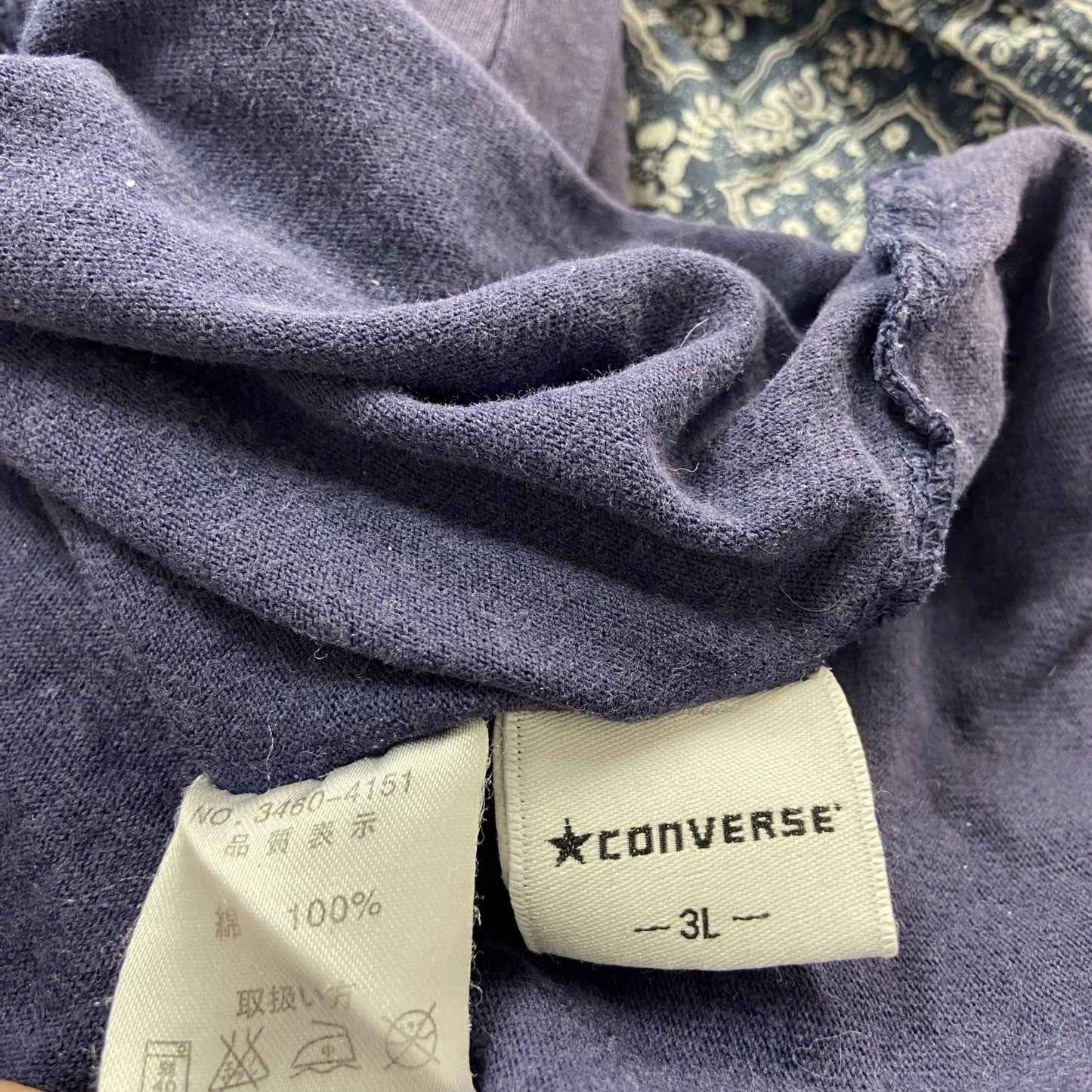 CONVERSE　コンバース　長袖Tシャツ/ロンT　紺　ネイビー　3Lサイズ