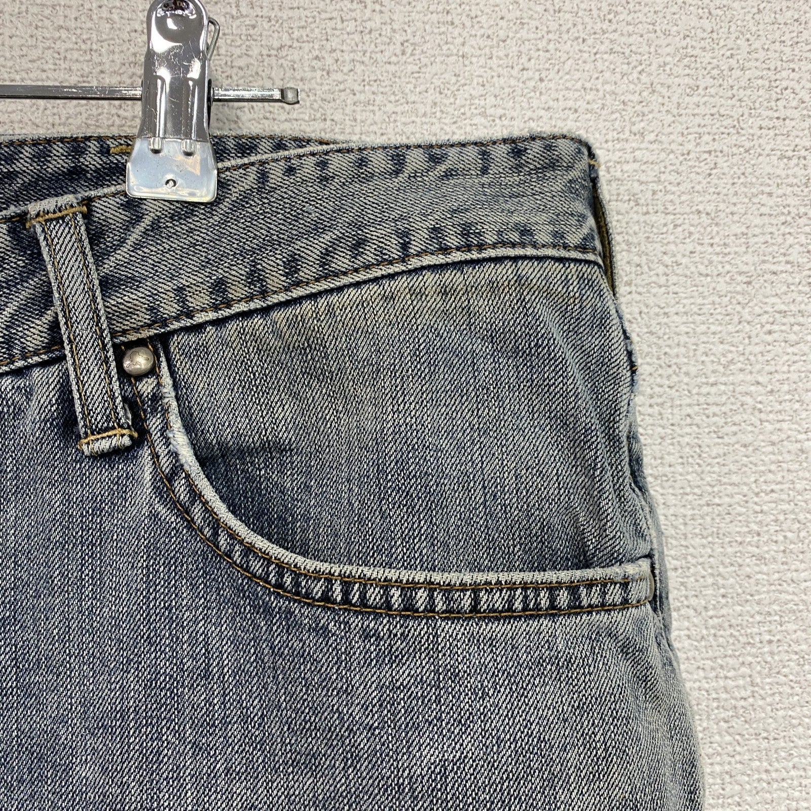 Wrangler　ラングラー　デニムパンツ/ジーンズ　縦落ち　ジップフライ　インディゴ　38サイズ　
