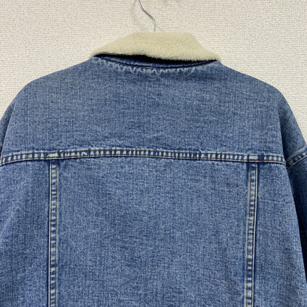 ～90s　RALPH LAUREN　ラルフローレン　デニムボアジャケット/Gジャン　ヴィンテージ　インディゴ　Mサイズ