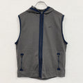 NIKE　ナイキ　DRI-FIT　フルジップベスト　ダークグレー　2XLサイズ