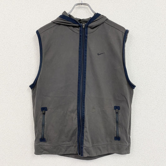 NIKE　ナイキ　DRI-FIT　フルジップベスト　ダークグレー　2XLサイズ