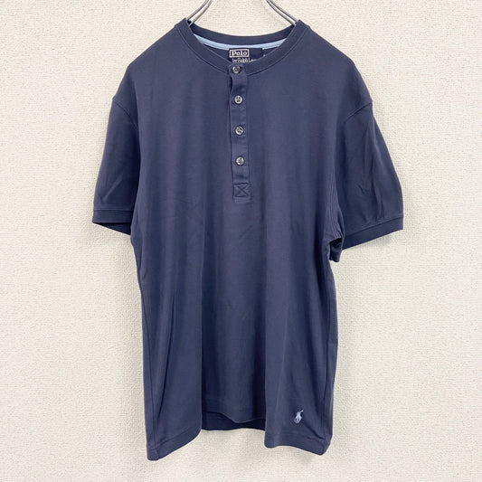 Polo By Ralph Lauren　ポロバイラルフローレン　半袖Tシャツ　ヘンリーネック　紺　ネイビー　Lサイズ