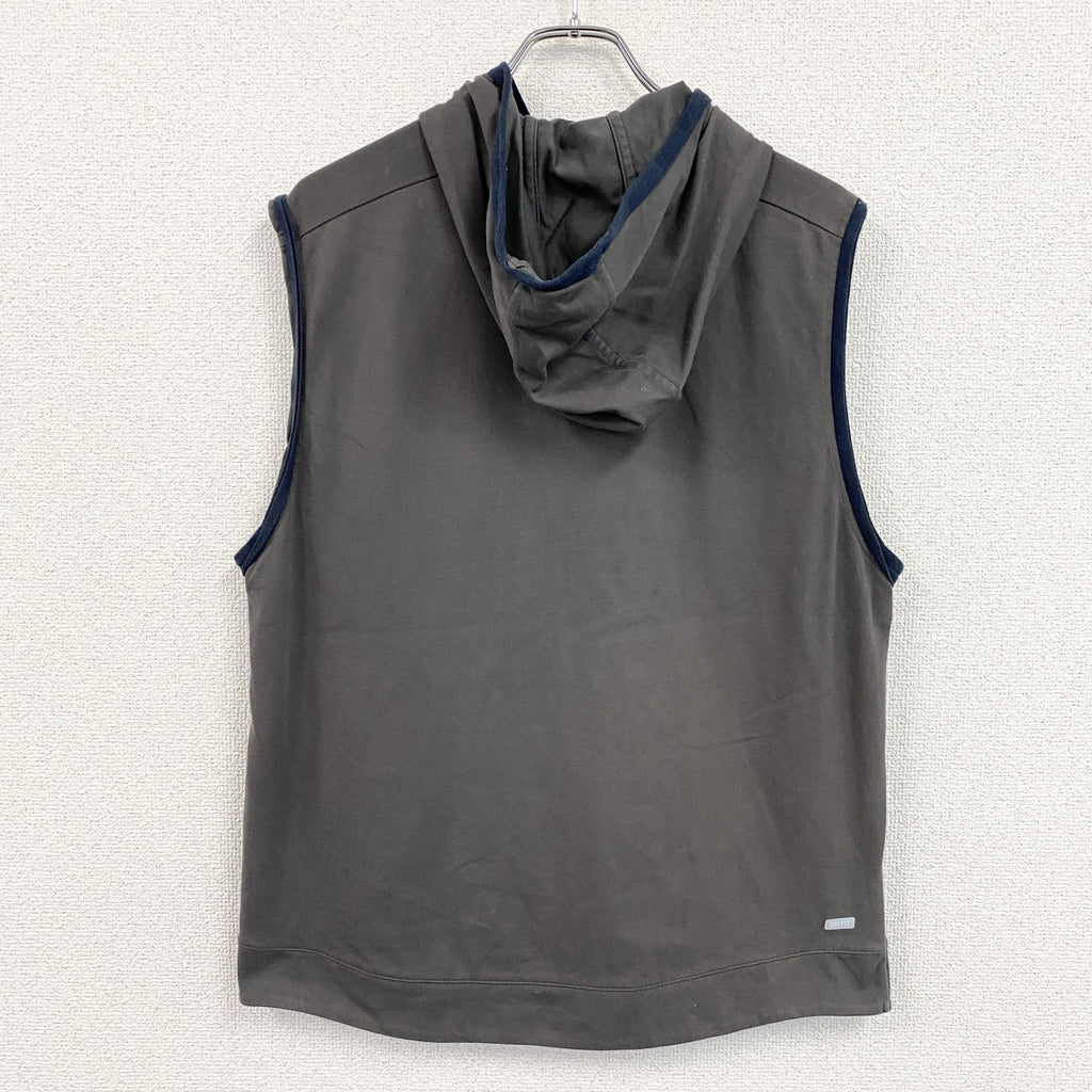 NIKE　ナイキ　DRI-FIT　フルジップベスト　ダークグレー　2XLサイズ