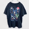 古着 used　半袖アニメプリントTシャツ　ナルト　疾風伝　暁　黒　ブラック　クルーネック　レトロデザイン　Lサイズ
