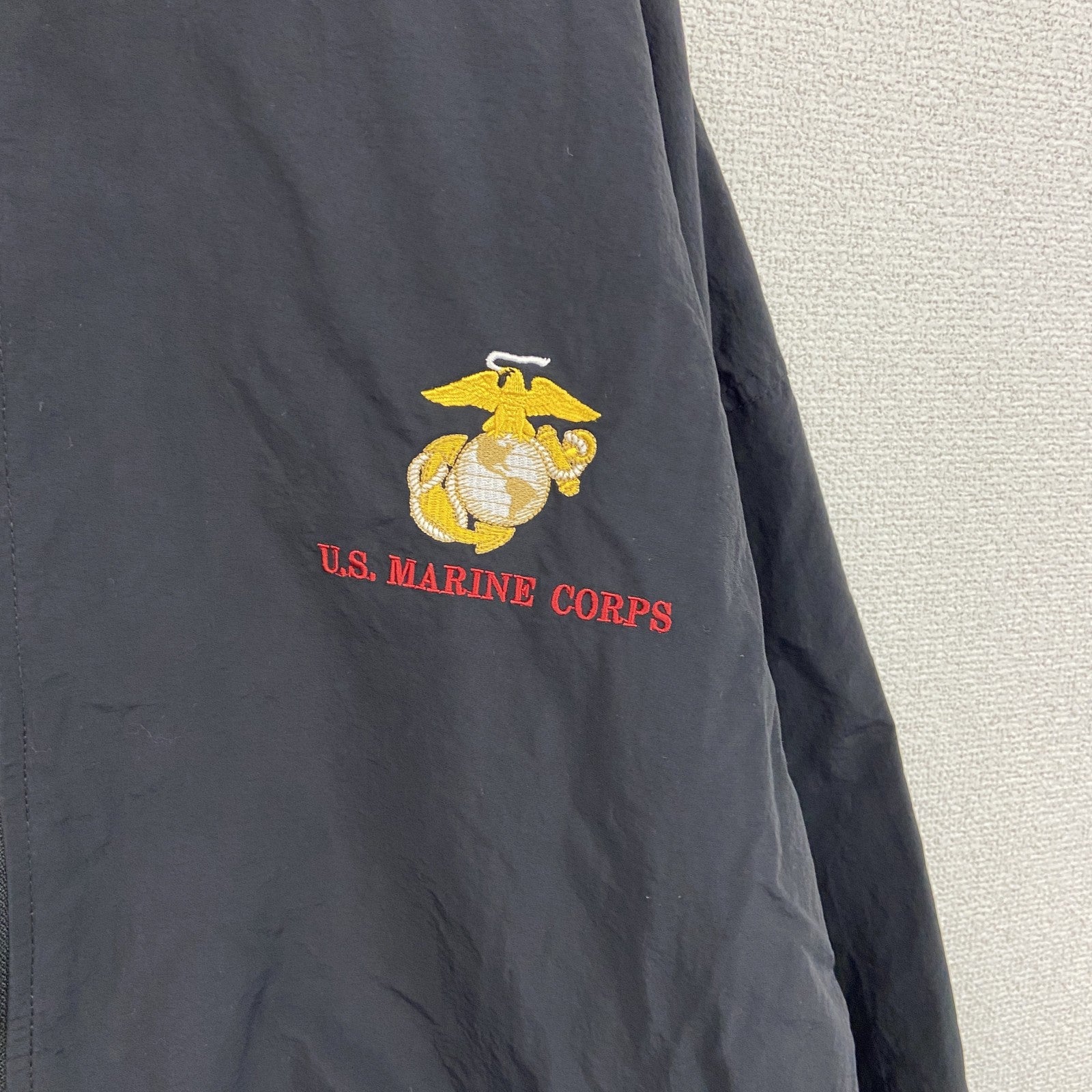 GEAR FOR SPORTS　USMC　フルジップナイロンジャケット　ミリタリー　黒　ブラック　XLサイズ