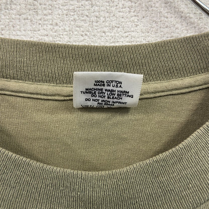 QUICKSILVER　クイックシルバー　半袖プリントTシャツ　カーキ　Sサイズ