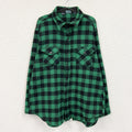 80s　Woolrich　ウールリッチ　ウールシャツ　ヴィンテージ　ブロックチェック　黒　ブラック　緑　グリーン　XLサイズ