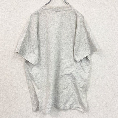 古着 used　90s　半袖アニマルプリントTシャツ　シングルステッチ　90s　クルーネック 　レトロ　犬　ブルドッグ　灰　グレー　