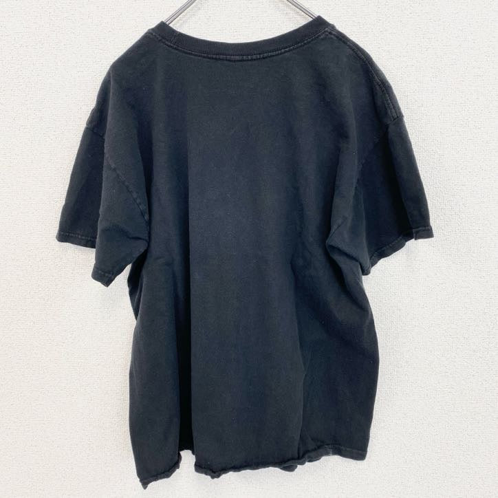 古着 used　半袖アニメプリントTシャツ　ナルト　疾風伝　暁　黒　ブラック　クルーネック　レトロデザイン　Lサイズ