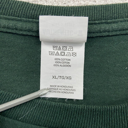 Hanes　ヘインズ　半袖カレッジプリントTシャツ　緑　グリーン　XLサイズ