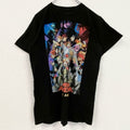古着 used　僕のヒーローアカデミア　半袖アニメプリントTシャツ　レトロ　クルーネック　少年ジャンプ　黒　ブラック　Mサイズ