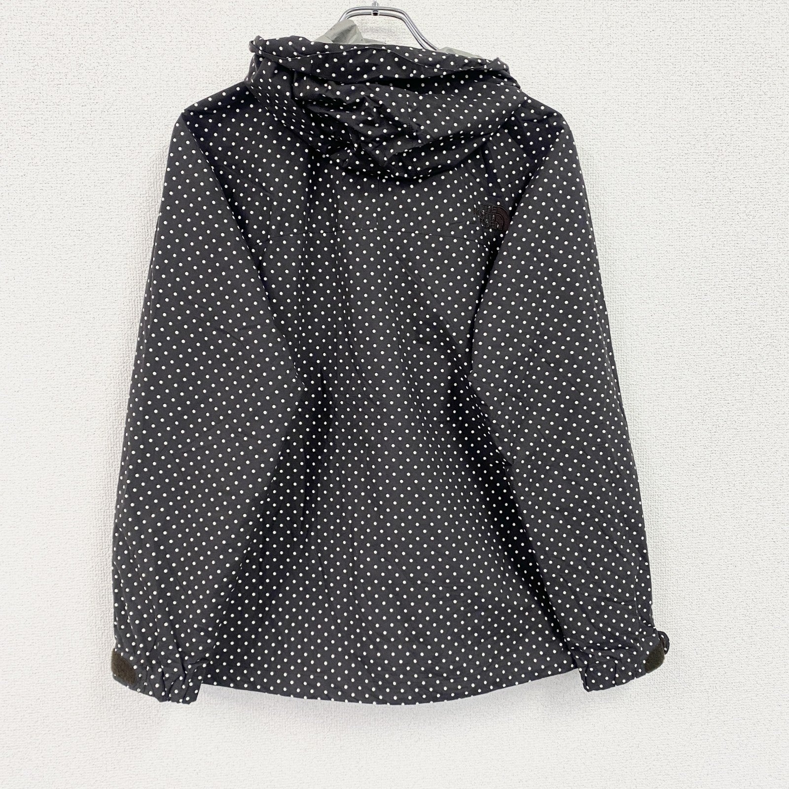 THE NORTH FACE　ザ・ノースフェイス　ドットショットジャケット　ドット柄　刺繍ロゴ　茶色　ブラウン　Lサイズ