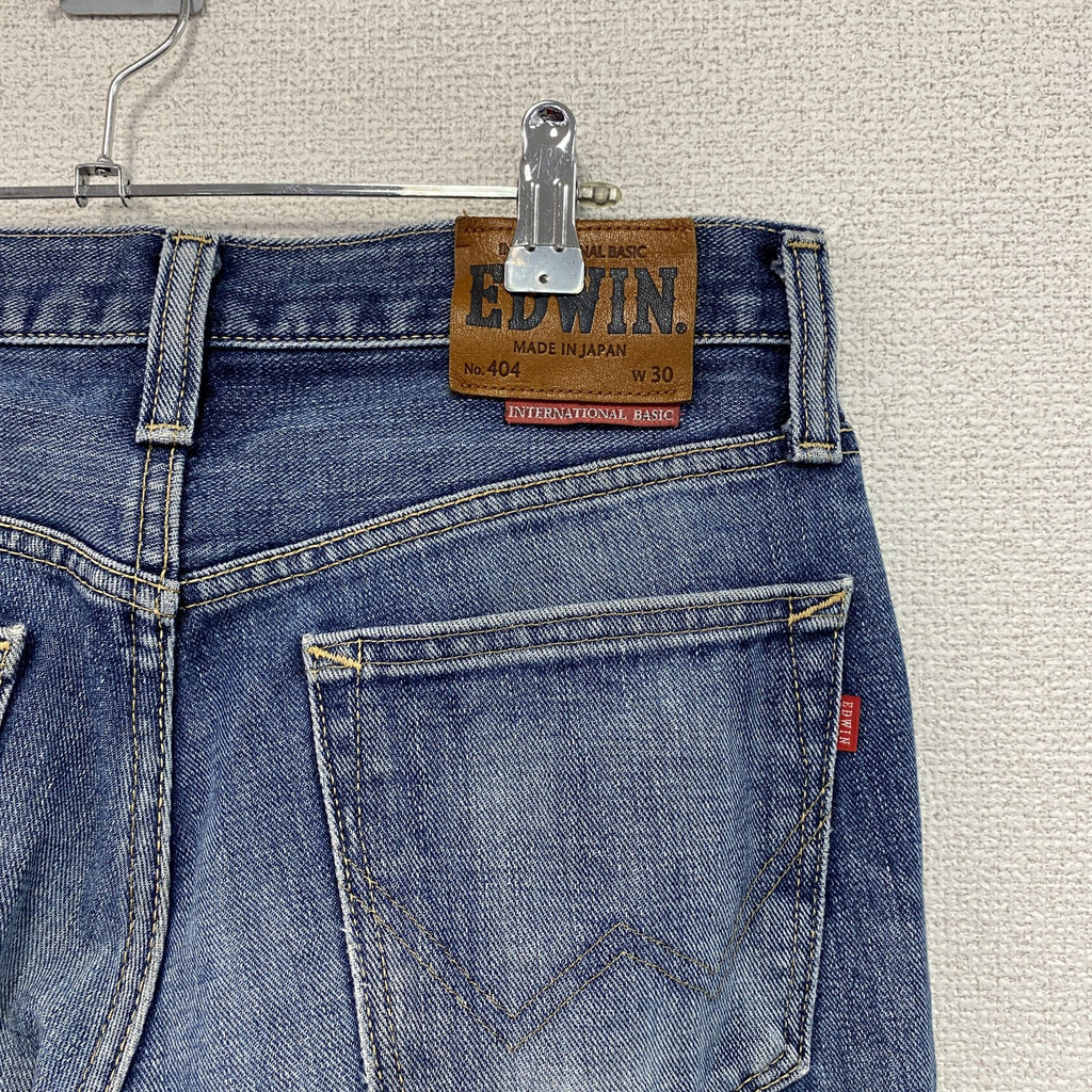 EDWIN　エドウィン　404　デニムパンツ/ジーンズ　縦落ち　ジップフライ　インディゴ　W30サイズ　