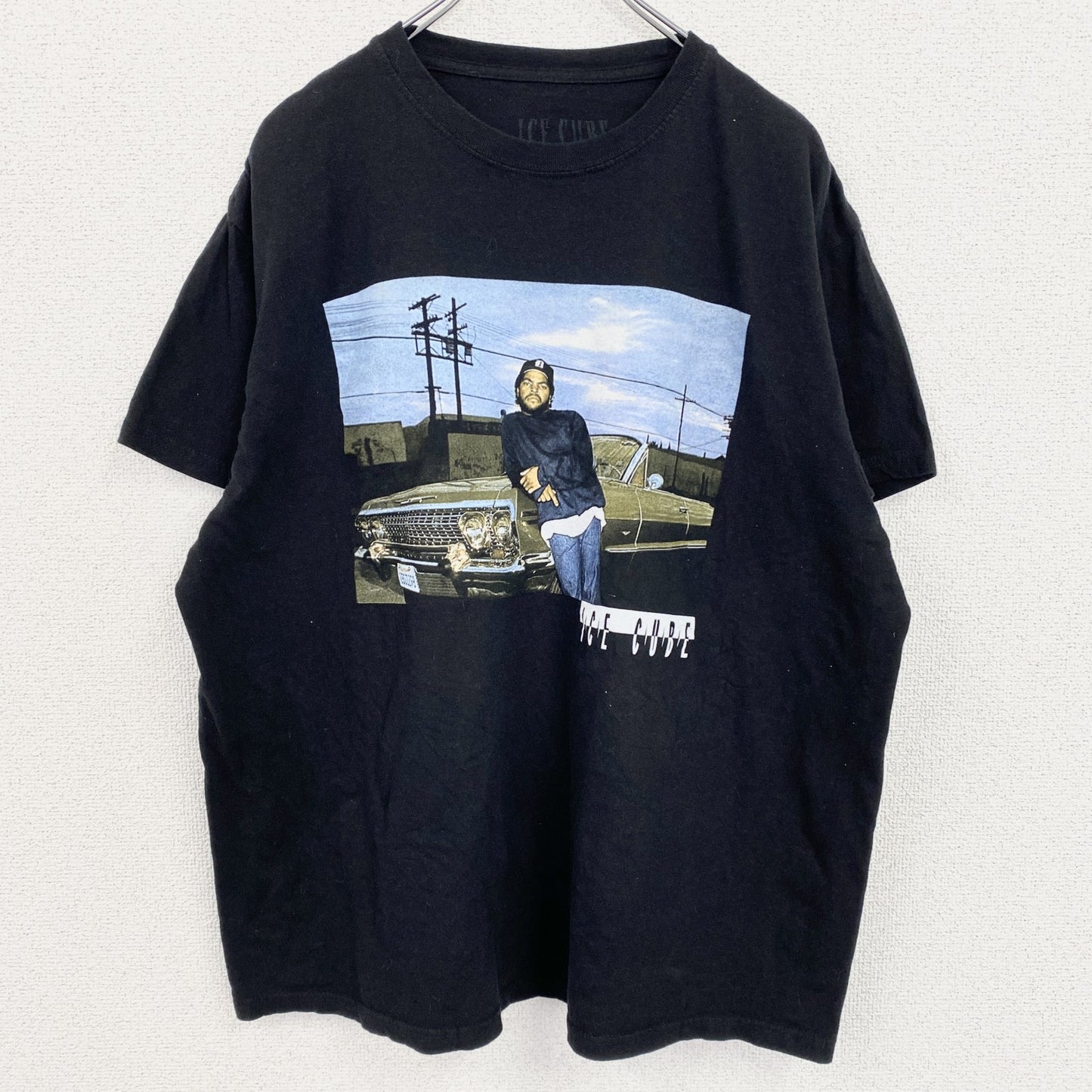 ICE CUBE　アイスキューブ　半袖プリントTシャツ　ラップT　黒　ブラック　XLサイズ