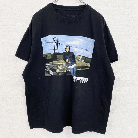 ICE CUBE　アイスキューブ　半袖プリントTシャツ　ラップT　黒　ブラック　XLサイズ