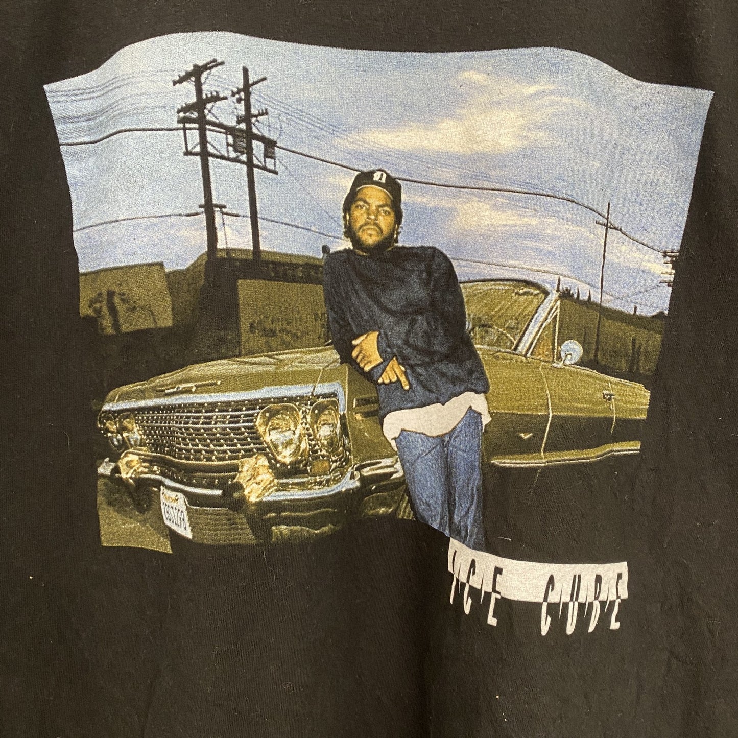ICE CUBE　アイスキューブ　半袖プリントTシャツ　ラップT　黒　ブラック　XLサイズ