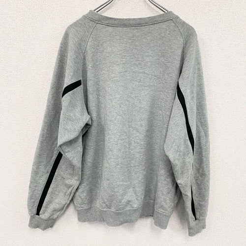 00s　NIKE　ナイキ　スウェット/トレーナー　前V　スウッシュ　ヴィンテージ　灰色　グレー　Mサイズ