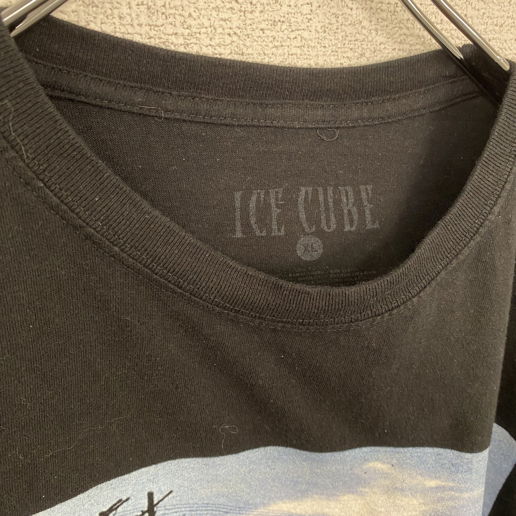 ICE CUBE　アイスキューブ　半袖プリントTシャツ　ラップT　黒　ブラック　XLサイズ