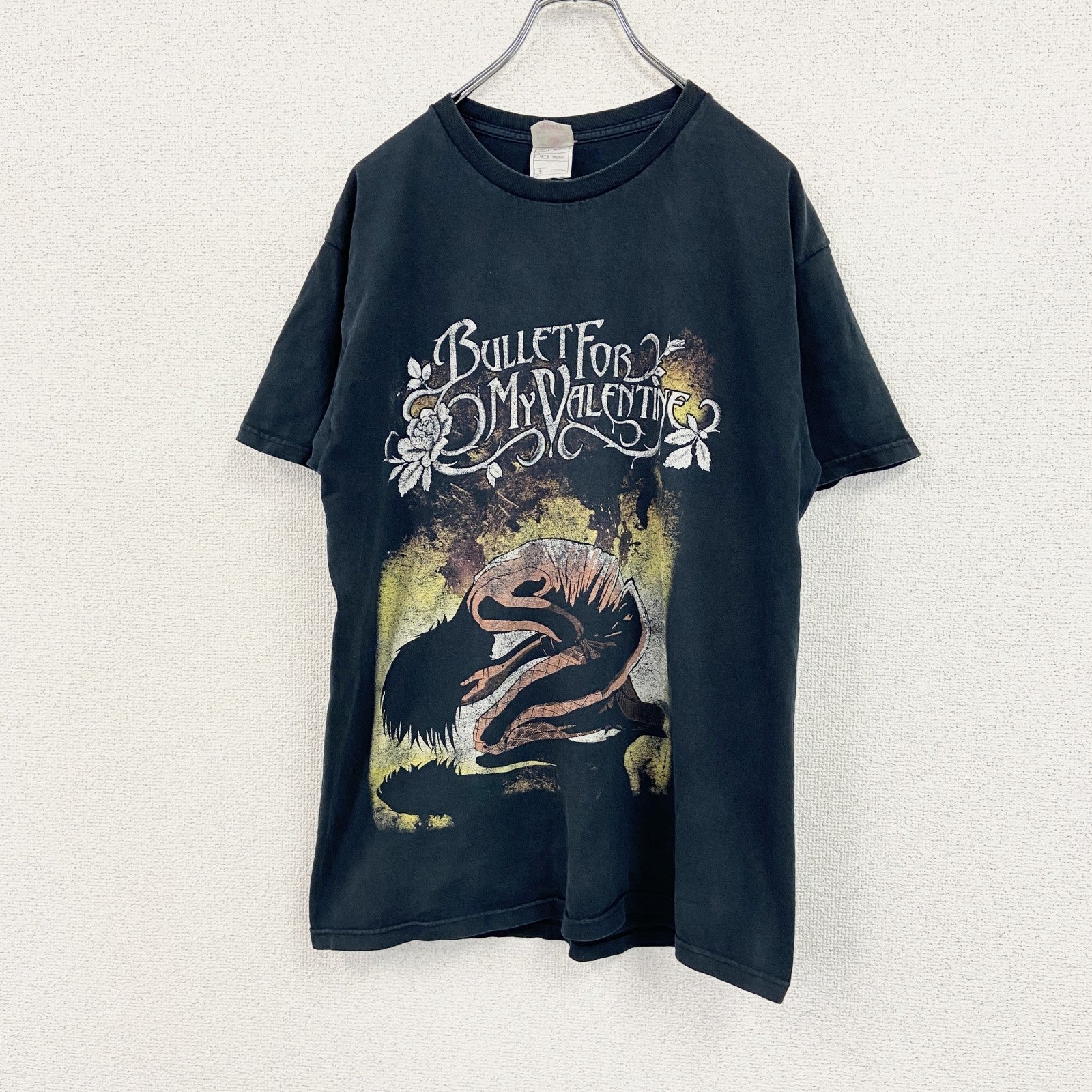 FRUIT OF THE LOOM　半袖バンドTシャツ　ブレット・フォー・マイ・ヴァレンタイン　黒　ブラック　Lサイズ