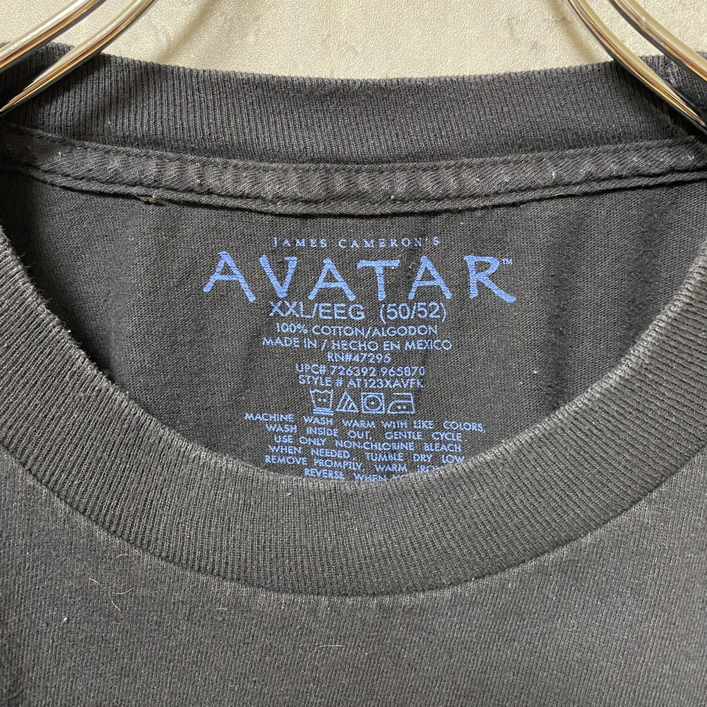 古着 used　AVATAR　アバター　半袖プリントTシャツ　ムービーTシャツ　黒　ブラック　ビッグシルエット　XXLサイズ