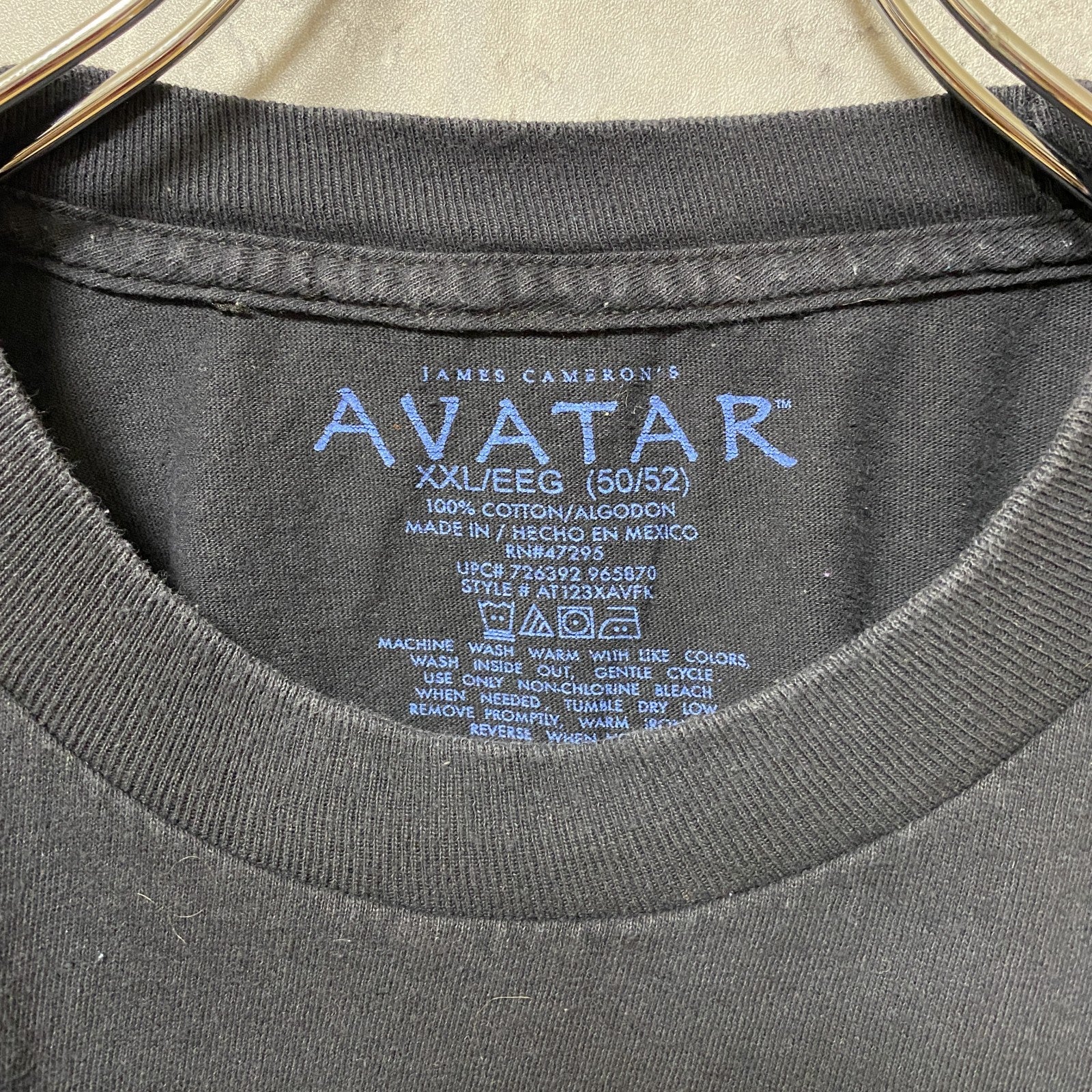 古着 used　AVATAR　アバター　半袖プリントTシャツ　ムービーTシャツ　黒　ブラック　ビッグシルエット　XXLサイズ