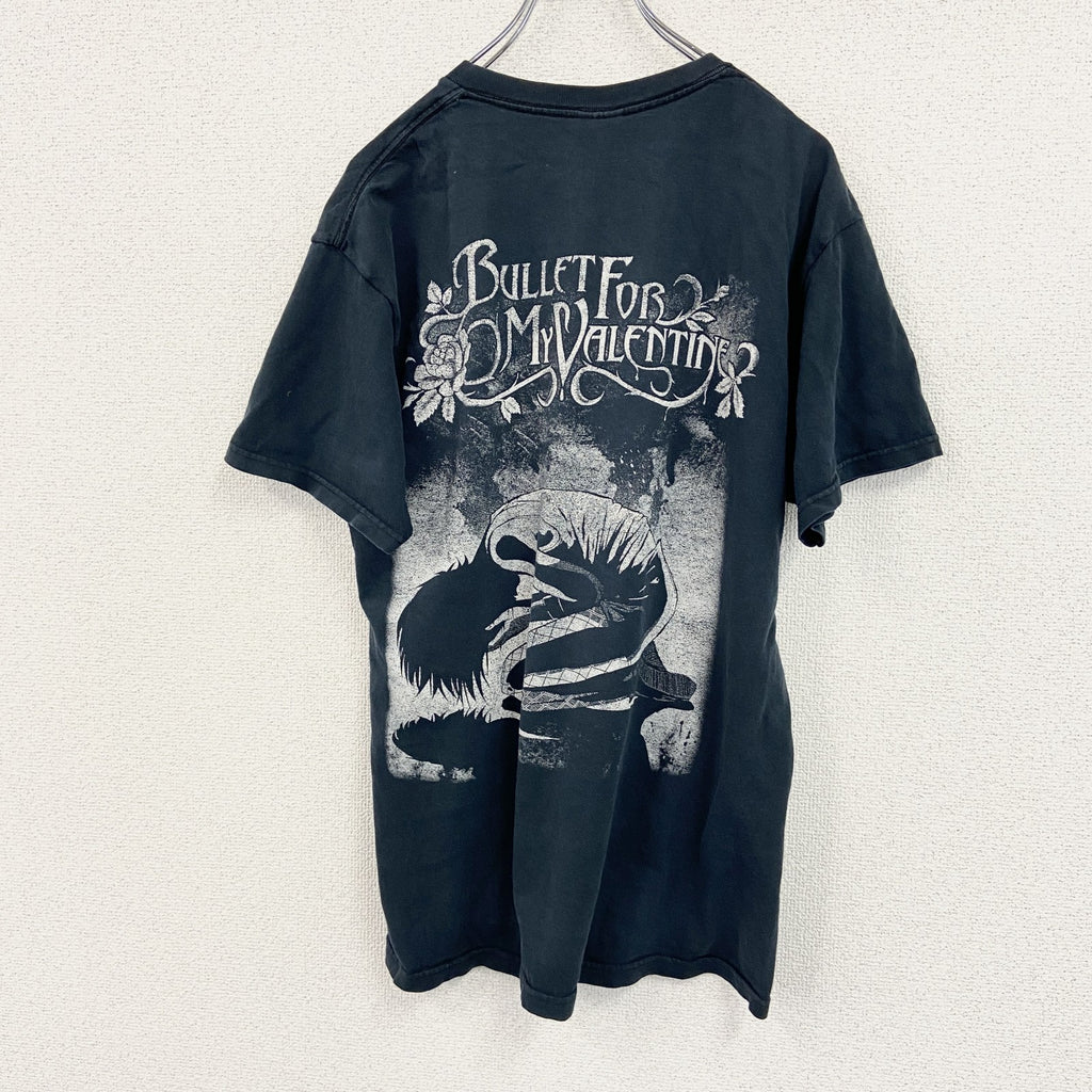 FRUIT OF THE LOOM　半袖バンドTシャツ　ブレット・フォー・マイ・ヴァレンタイン　黒　ブラック　Lサイズ