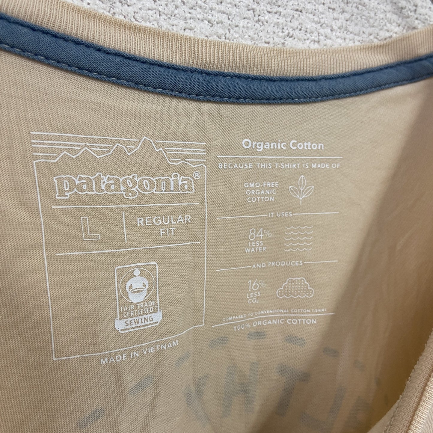 Patagonia　パタゴニア　半袖Tシャツ　ベージュ　Lサイズ