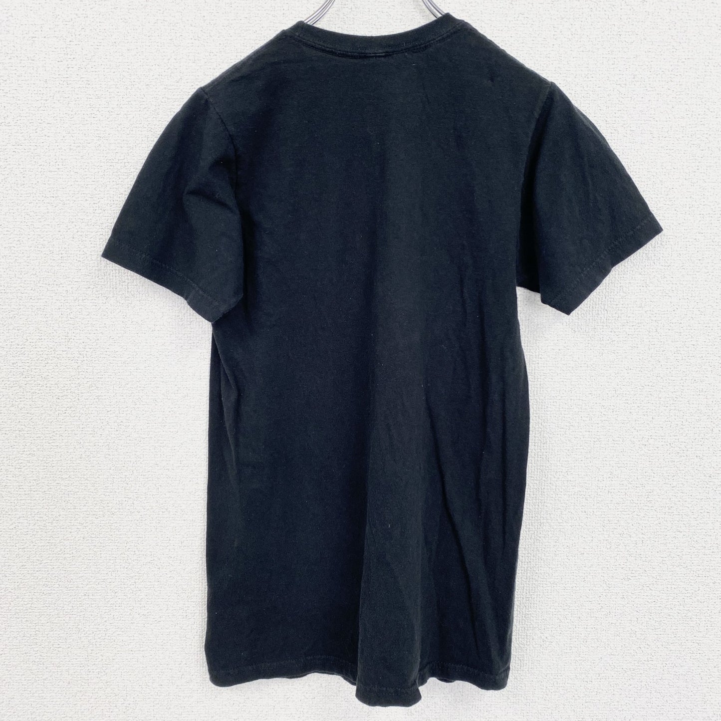 古着 used　半袖アニメプリントTシャツ　スーパーサイヤ人3　黒　ブラック　クルーネック　レトロデザイン　XSサイズ