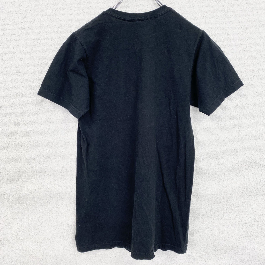 古着 used　半袖アニメプリントTシャツ　スーパーサイヤ人3　黒　ブラック　クルーネック　レトロデザイン　XSサイズ