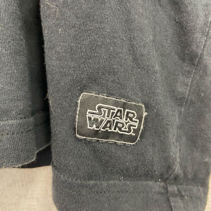 古着 used　STAR WARS　スターウォーズ　半袖ムービープリントTシャツ　レトロ　クルーネック　黒　ブラック　XXLサイズ