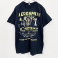 古着 used　GILDAN ギルダン　AERO SMITH エアロスミス　半袖バンドプリントTシャツ　黒　ブラック　Lサイズ