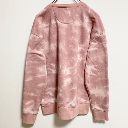 古着 used　OLDNAVY オールドネイビー　長袖タイダイ柄スウェット　トレーナー　クルーネック　ピンク　レトロ　Sサイズ