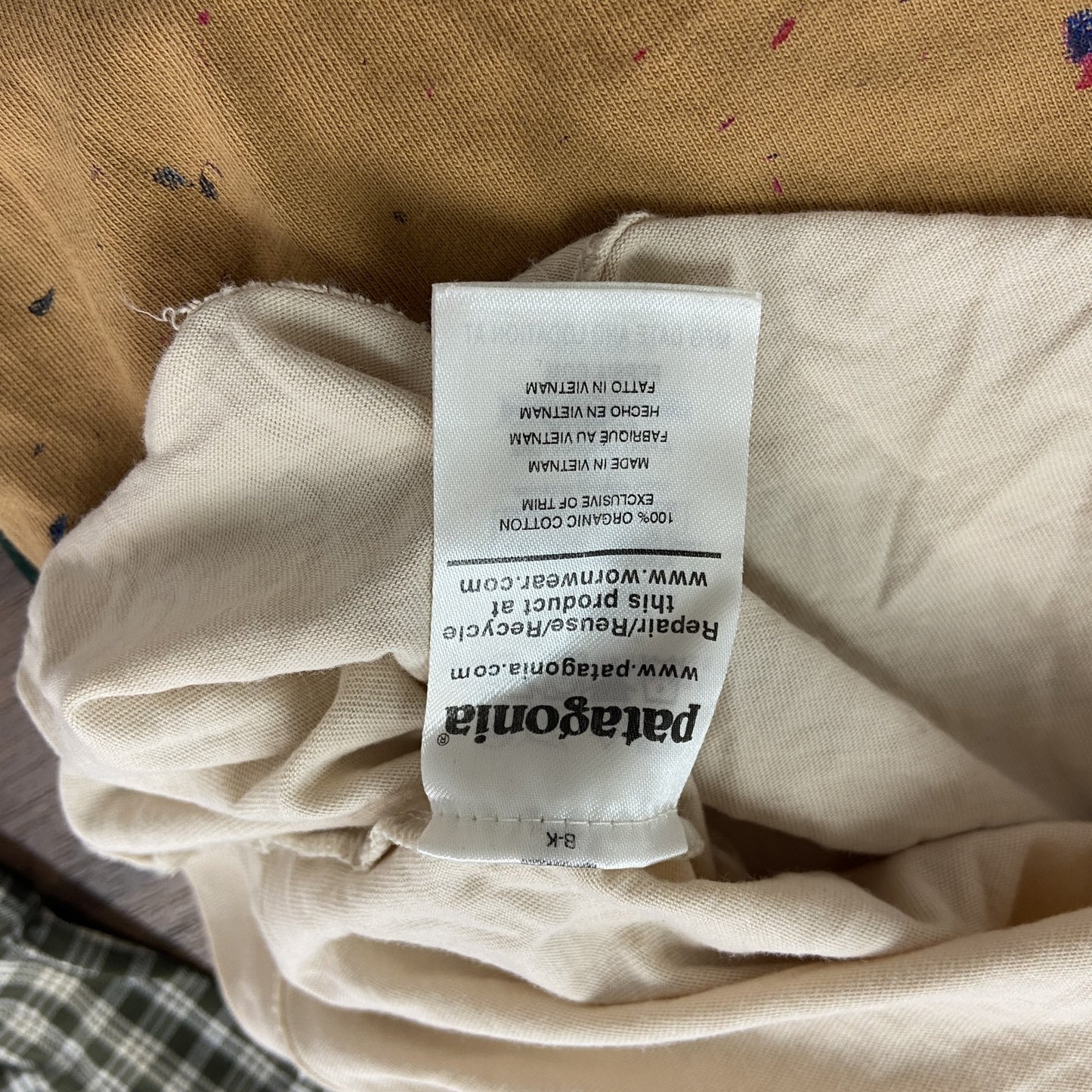 Patagonia　パタゴニア　半袖Tシャツ　ベージュ　Lサイズ