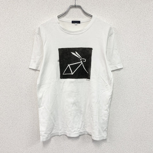 Paul Smith　ポールスミス　半袖プリントTシャツ　ラビットデザイン　白　ホワイト　Lサイズ