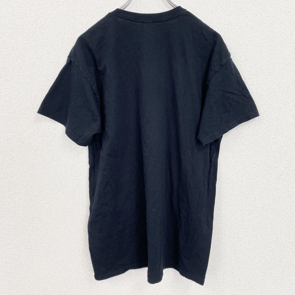 古着 used　GILDAN ギルダン　AERO SMITH エアロスミス　半袖バンドプリントTシャツ　黒　ブラック　Lサイズ